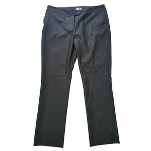 Tahari Arthur S. Levine Size 12 Pleated Gray Dress Pants Career Workwear